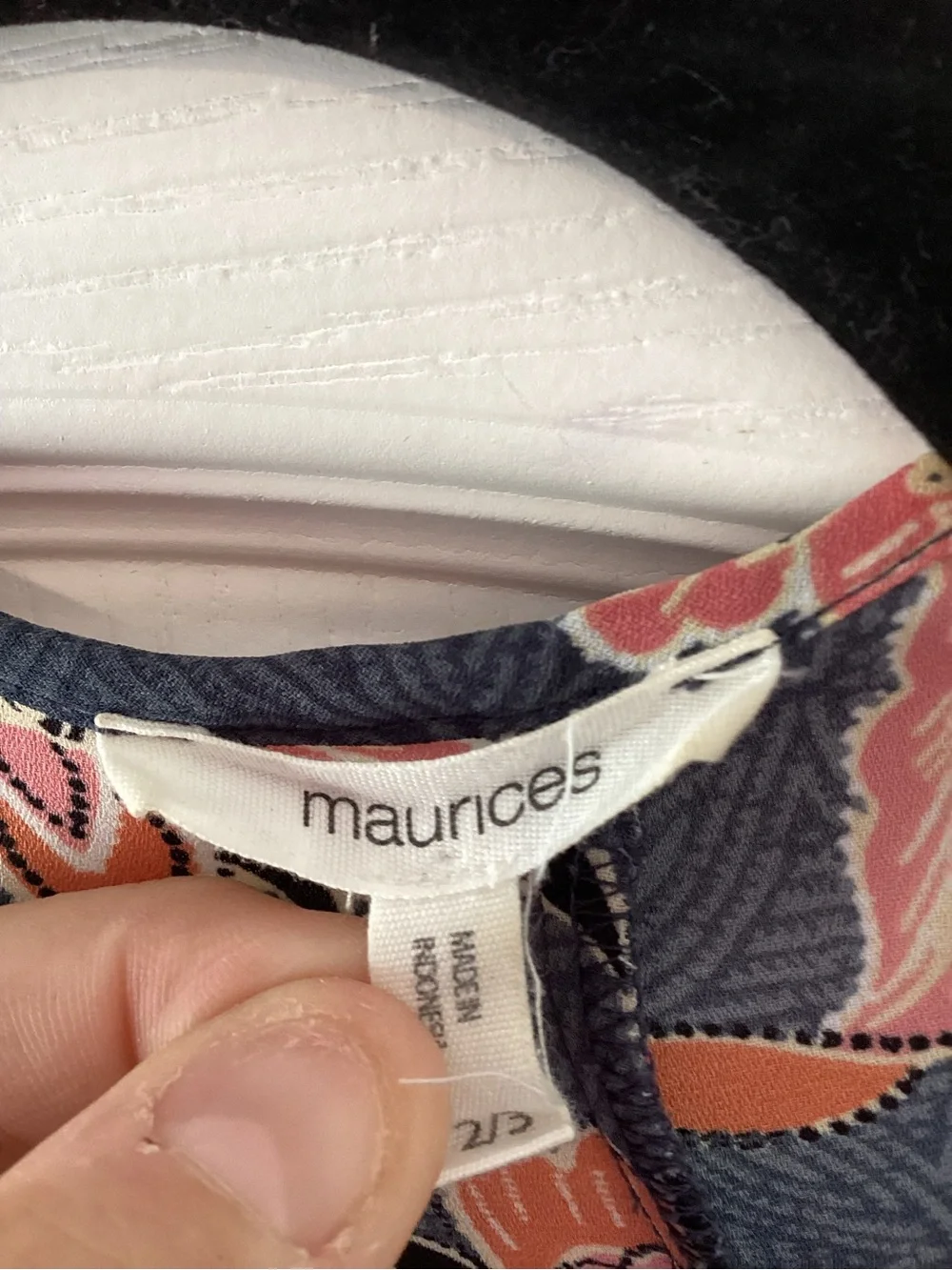 Maurices Floral Kimono Cardigan 2/3 EUC